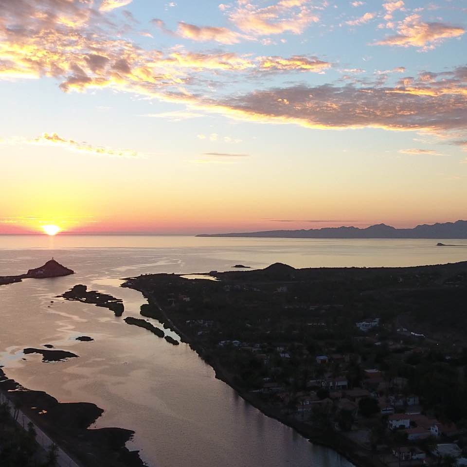 Sunrise in Mulege, Mexico.